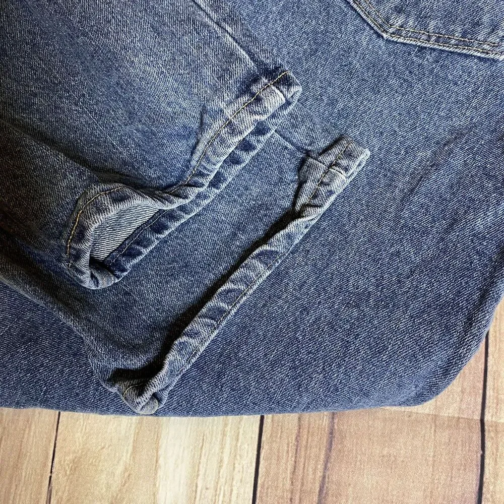 Magellan Outdoors 38x34 Blue Jeans Medium Wash Classic Heavy Denim Work Pants - Picture 10 of 11